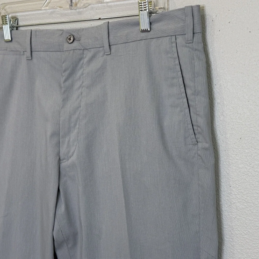 Ralph Lauren Polo Golf Tailored Fit Pants Mens 36x32 Gray Microcheck Lightweight